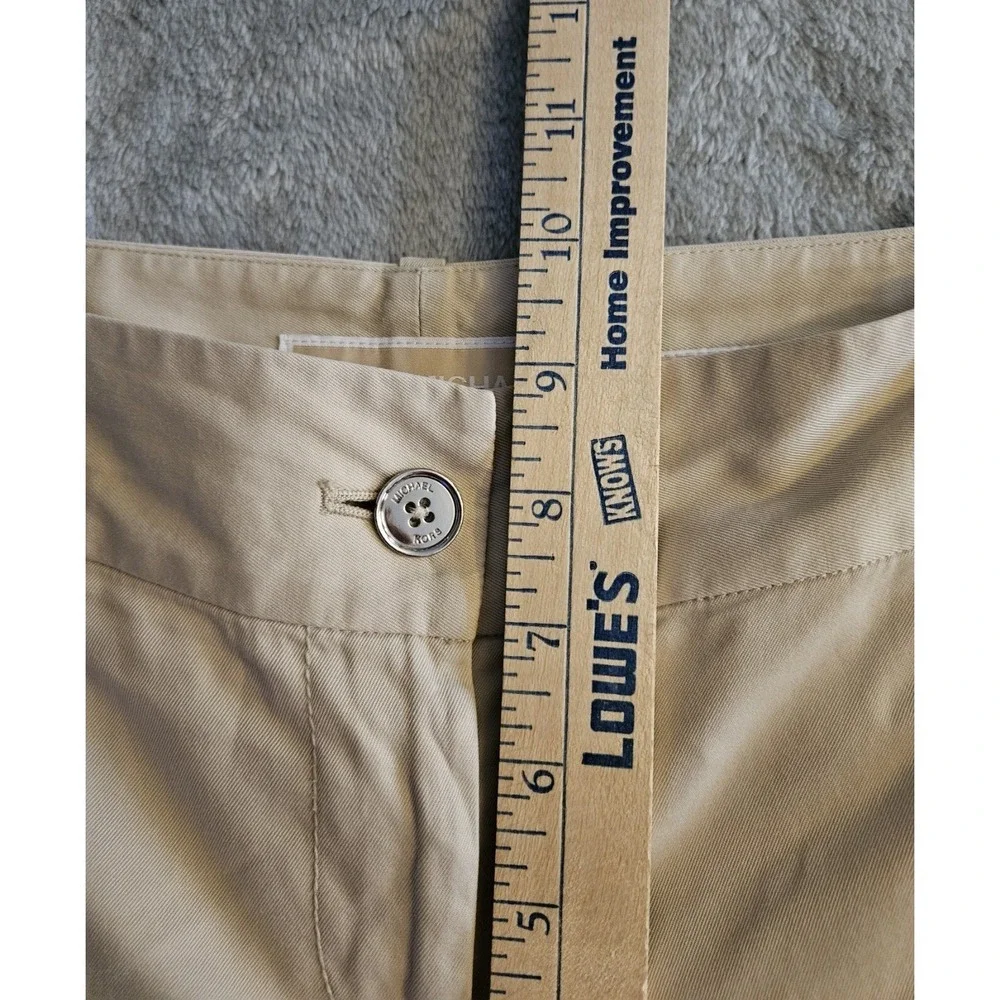 Michael Kors Pants Women 8 Tan Wellesley Ankle Fit Khaki Straight Leg Chino Rise
